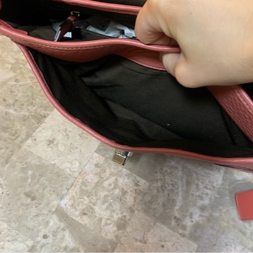 Coach Hamilton Convertible Bag Salmon Nantucket Red Pink F13957 Shoulder Satchel - Picture 10 of 16